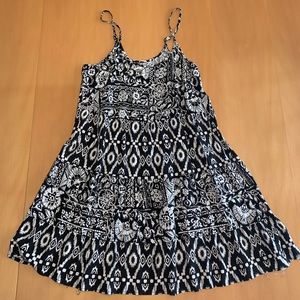 Mossimo Black/White Pattern Dress